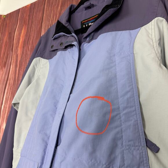 Vintage LL Bean Womens Winter Jacket Purple Full Zip Outdoor Size Medium M - Picture 3 of 9